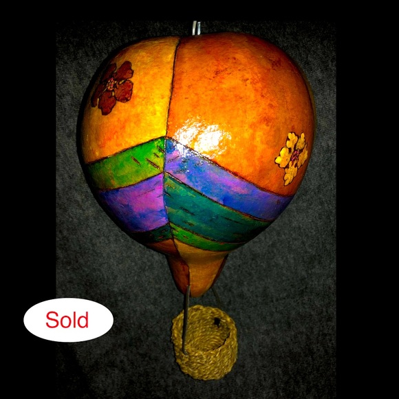 ❣️ CREATIVE IDEA for Gourds that DON’T SIT ❣️
Make a HOT AIR BALLOON BIRDHOUSE - Picture 3 of 5